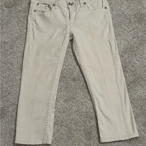 LA Idol White Capri Jeans for women in size 9